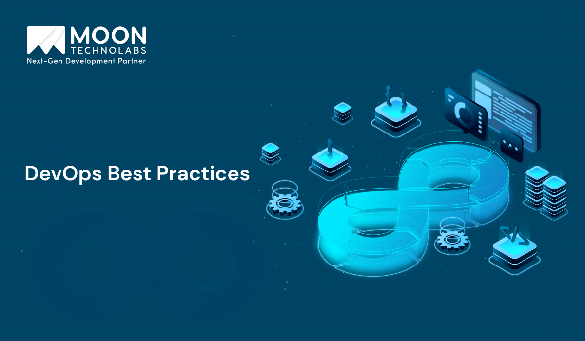 DevOps Best Practices Explaining with Devops Logo in the image