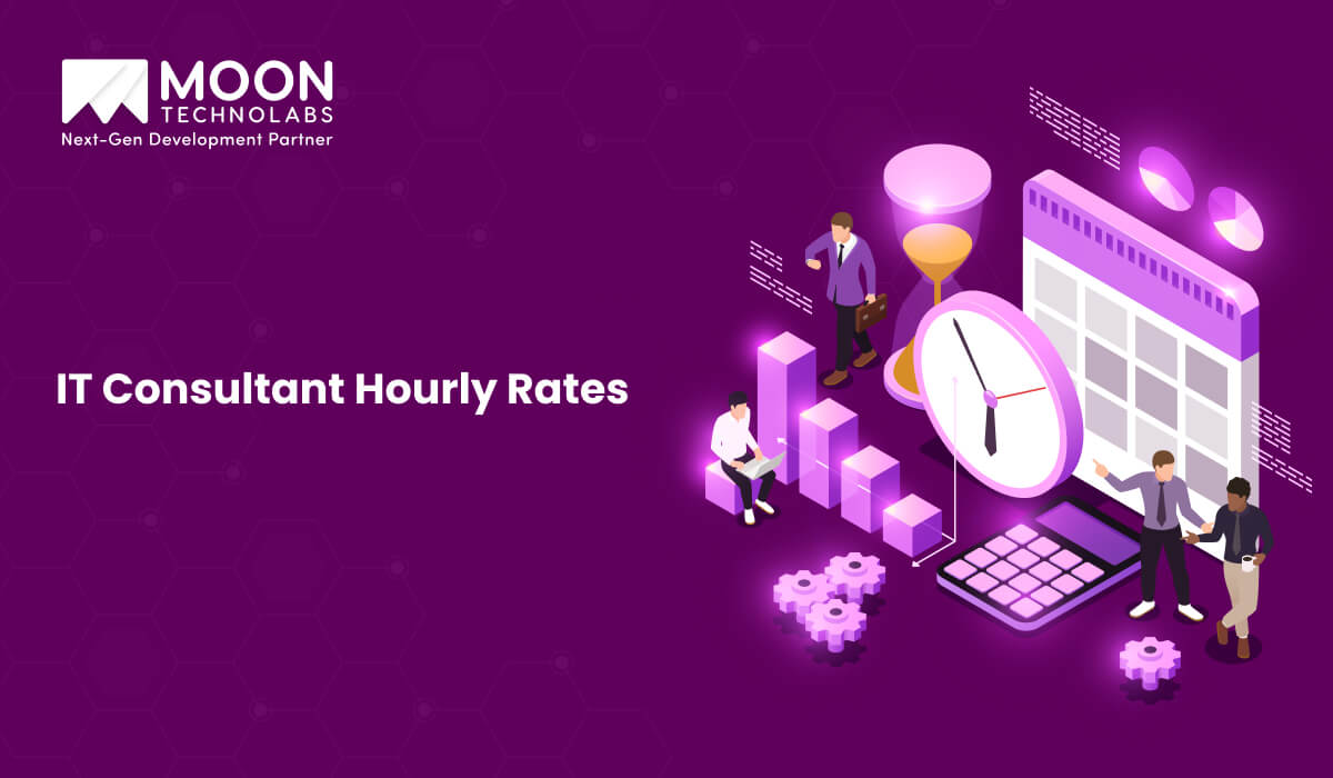 IT Consultant Hourly Rates explained with hourly watch in the image